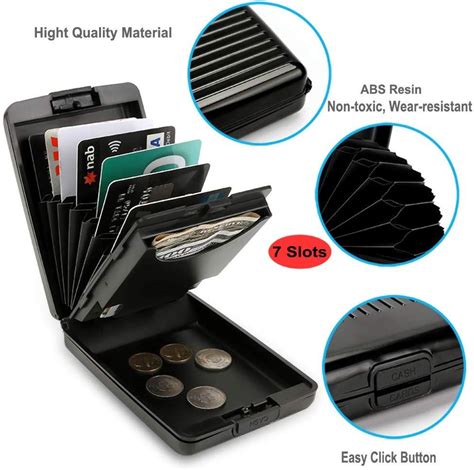 ANSSOW RFID Blocking Card Holder Case for Men and Women, 